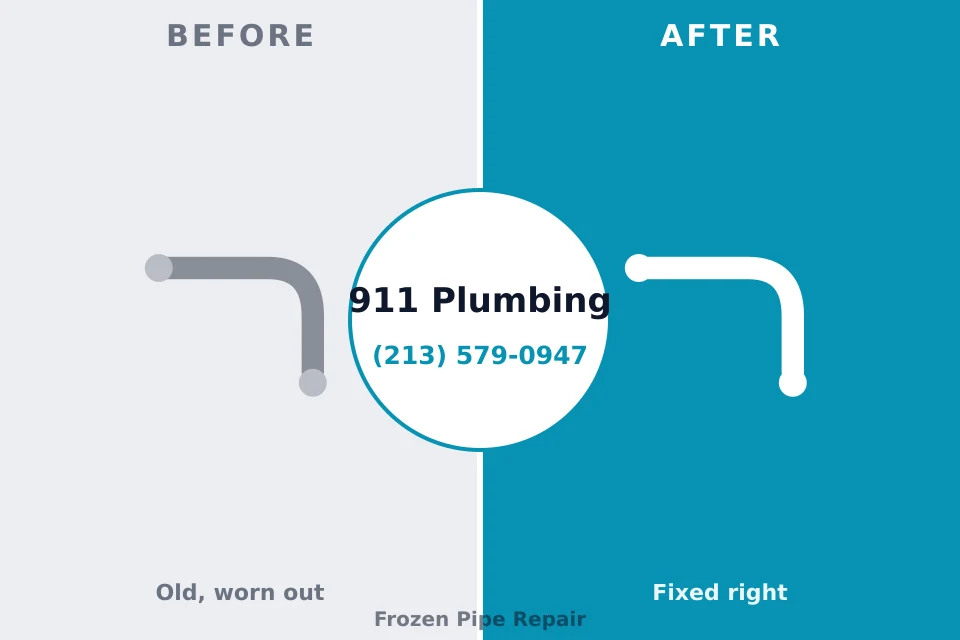Before and after: plumbing repair Metlakatla, AK